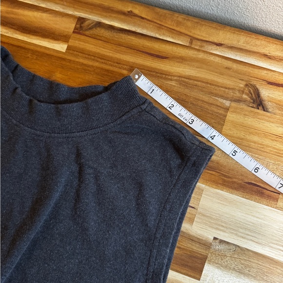 Pact Organic Cotton Tank Top M Gray Sleeveless Knit Shell Basic Layer - Picture 7 of 8